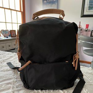Tommy Bahama Black and Tan Backpack